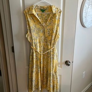 Yellow floral dress